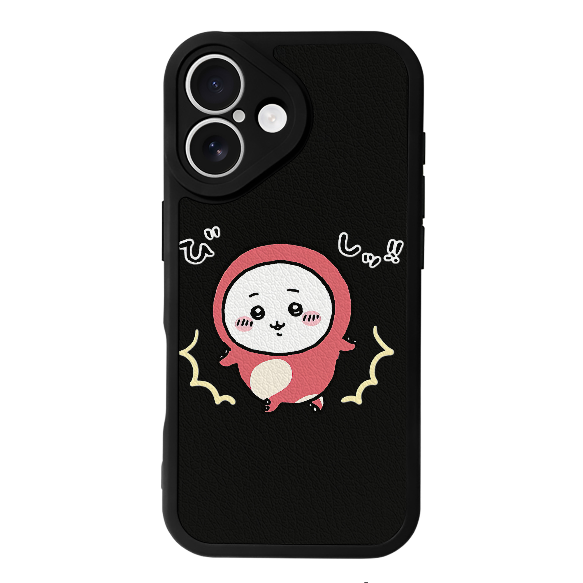 （画像用） ちいかわ ちいかわ Chii-kawa chiikawa 【iPhone 16シリーズ対応】シリコンスマホケース（レザー調） 材質：シリコン